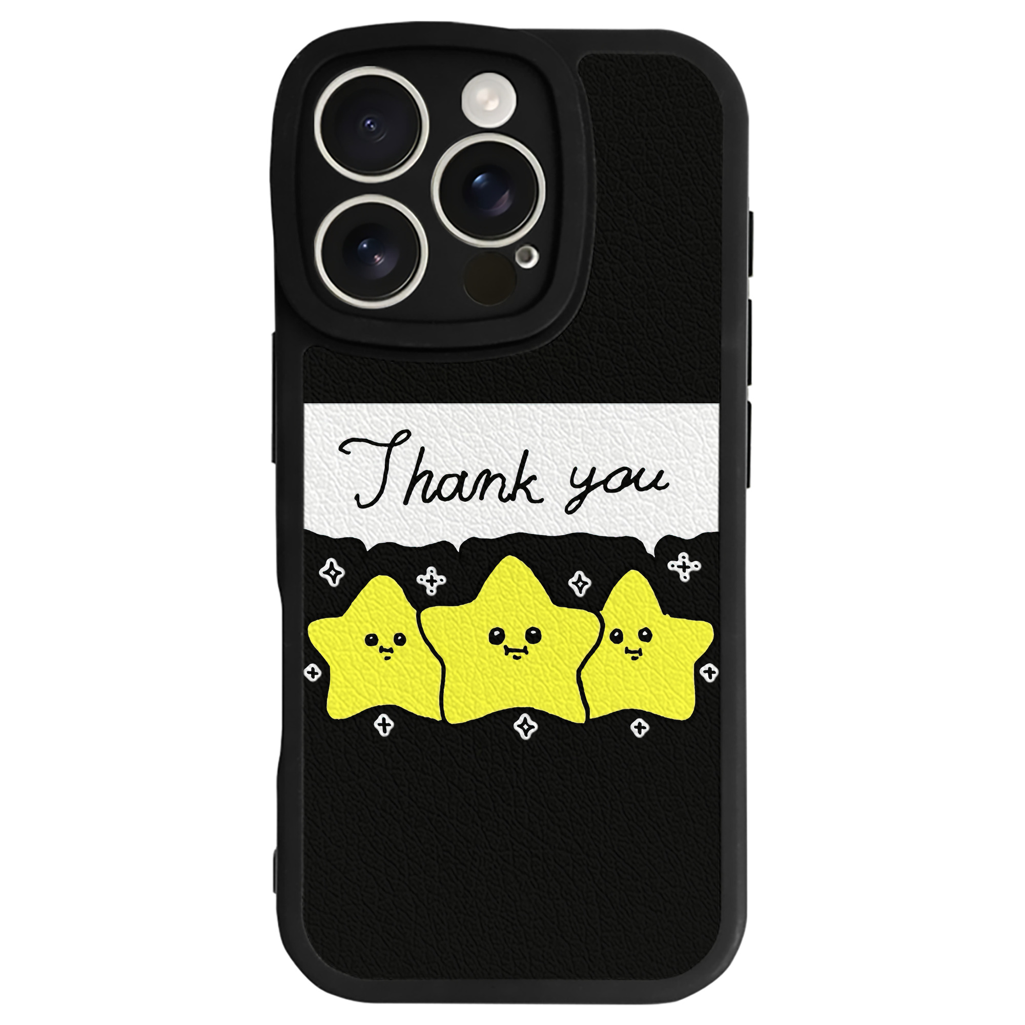 （画像用） ちいかわ 流れ星 Chii-kawa Shooting star 【iPhone 16シリーズ対応】シリコンスマホケース（レザー調） 材質：シリコン
